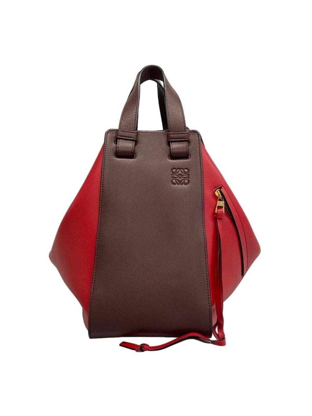 Loewe Handbag Hammock Bag Medium Red Bordeaux